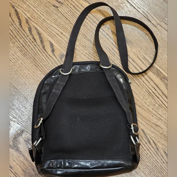 JACK ROGERS Black Leather Backpack Jack Rogers | Bags | Jack Rogers Green And Black Backpack  main image 3